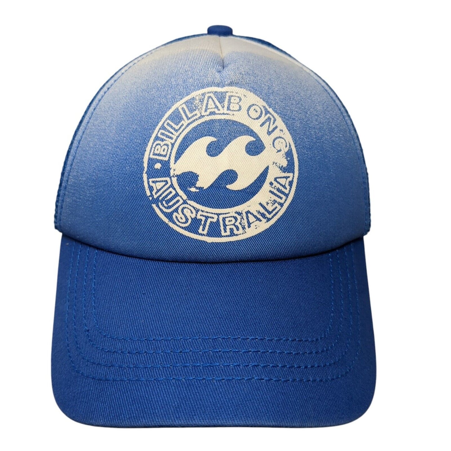 Billabong Australia Snapback Trucker Hat Blue OSFA Adjustable Mesh Back 6 Panel