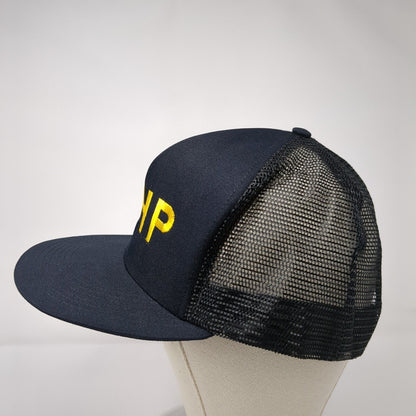 NHP Snapback Trucker Hat Black L/XL Mesh Back Fechheimer Uniforms