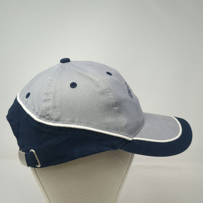 OTTO Baseball Cap Gray Blue OSFM Idaho AgCredit Slideback Hat Contrast Piping