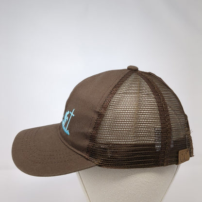 C.C Exclusives Trucker Hat Ponytail Brown One Size Cowboy Praying