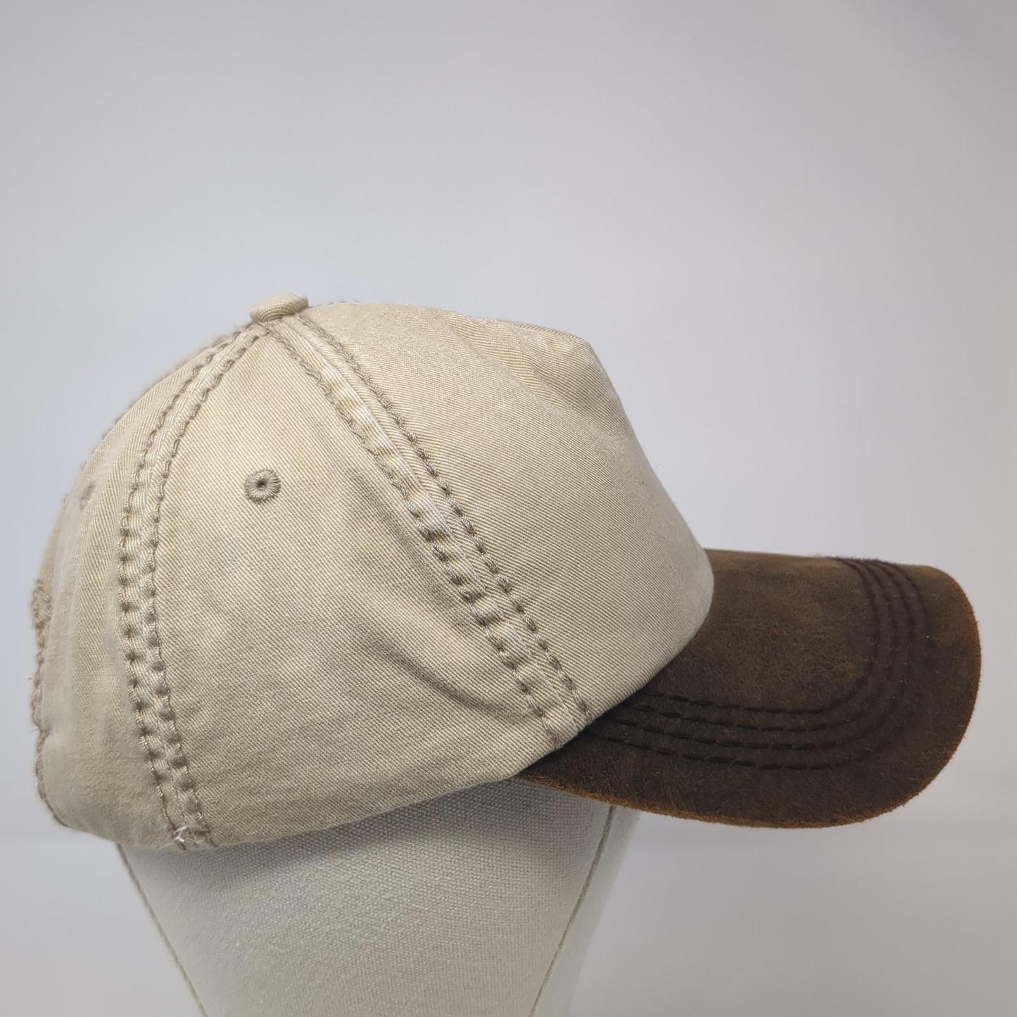 Cougar Mtn Lodge Slideback Baseball Cap Brown One Size Adjustable Embroidered