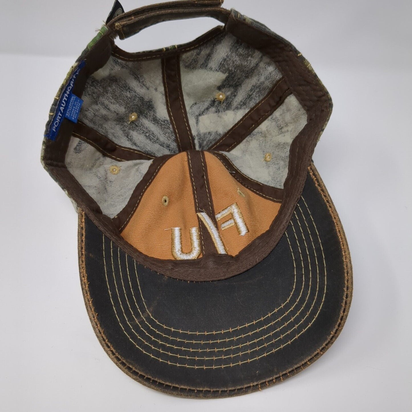 F/U Strapback Hat Camouflage OSFA Embroidered Hunting Port Authority
