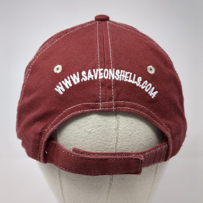 Don't Go Topless Save On Shells Strapback Hat Red One Size Embroidered