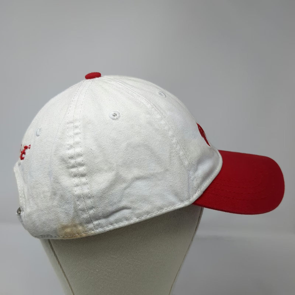D.A.R.E. Baseball Cap White Red One Size Keeping Kids Off Drugs Embroidered Hat