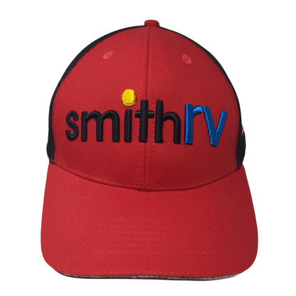Smith RV Trucker Hat Red One Size Adjustable Embroidered Mesh Back 360 Apparel
