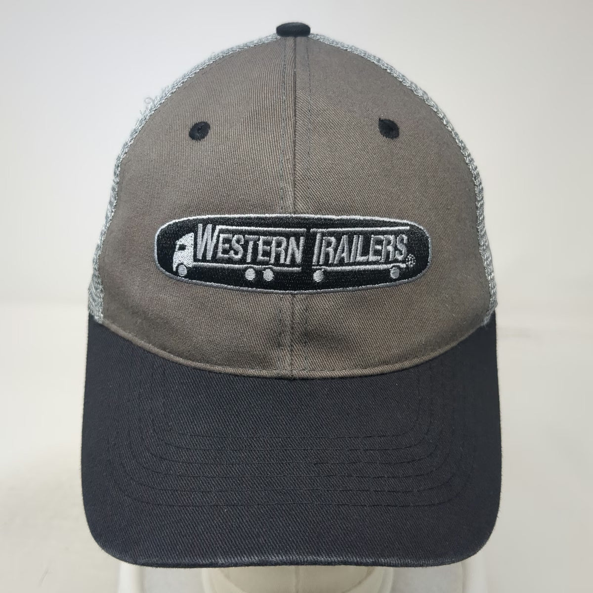 Buck's Bags Baseball Cap Gray Black Silver One Size Western Trailers Truck Hat