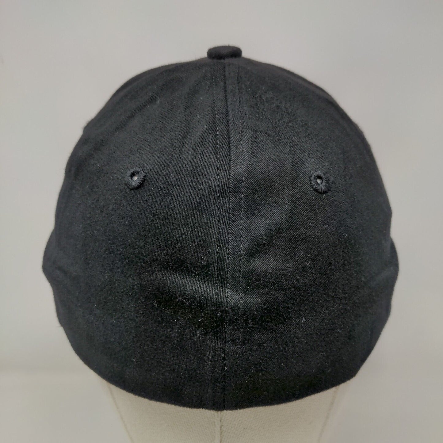 C Combat Softball Fitted Hat Black One Size Embroidered Vent Holes