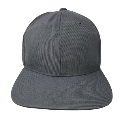 Zephyr Snapback Hat Gray One Size Adjustable Embroidered 6 Panel Blank Polyester