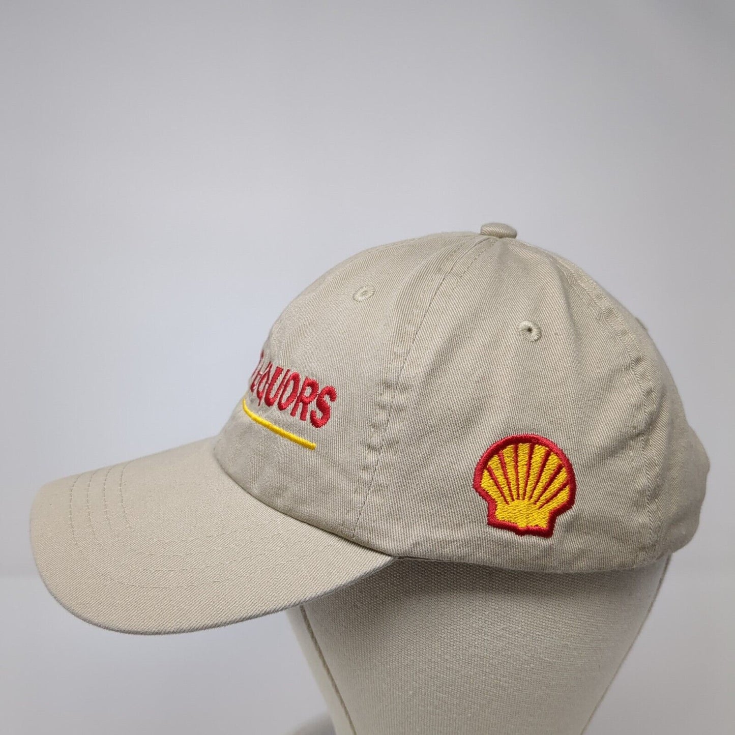 Worlds Liquors Slideback Hat Tan One Size Adjustable Embroidered Shell