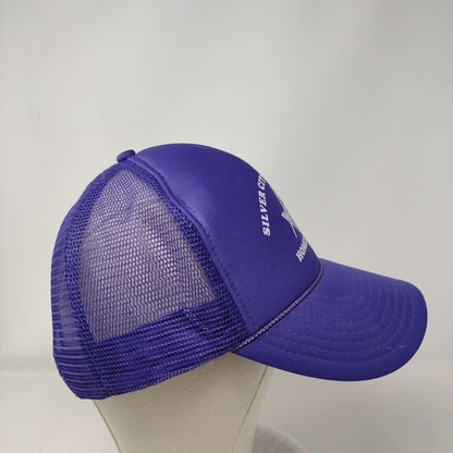 Silver City Lodge #13 Homedale ID Snapback Trucker Hat Purple OS Mesh Back Rope
