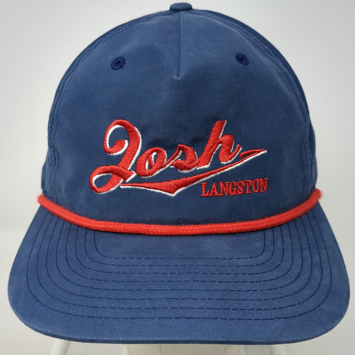 Richardson 5 Panel Blue One Size Rope Snapback Josh Langston Embroidered Hat
