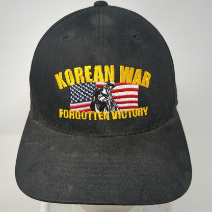 Pacific Headwear Baseball Cap Black One Size Korean War Forgotten Victory Hat