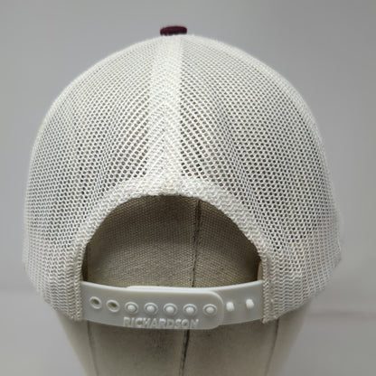 Richardson Trucker Hat Black White One Size Pfister Logo Mesh Snapback Model 112