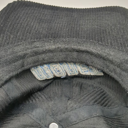 Monet Skateboards 5 Panel Black One Size Corduroy Embroidered Logo Skate Hat