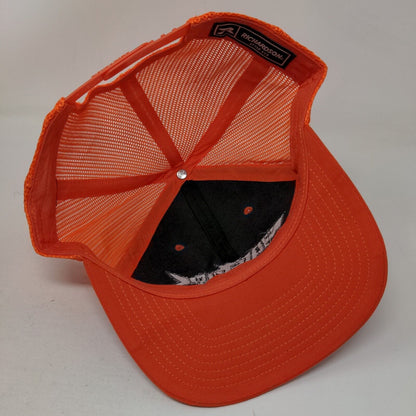 Barstool Outdoors Snapback Mesh Back Trucker Hat Orange One Size Richardson