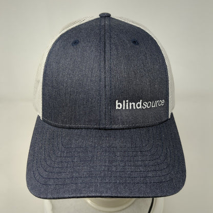 Blindsource Snapback Mesh Back Trucker Hat Blue M/L Richardson 6 Panel