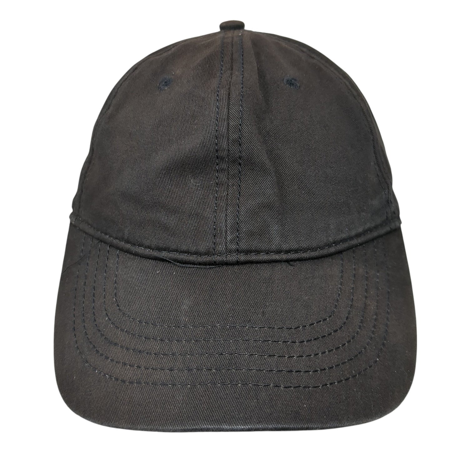 Unbranded Slideback Baseball Cap Black One Size Adjustable Lightweight Blank