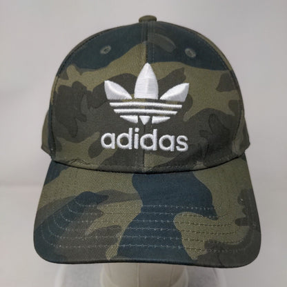 Adidas Snapback Hat Camouflage OSFM Adjustable Embroidered Trefoil 6 Panel