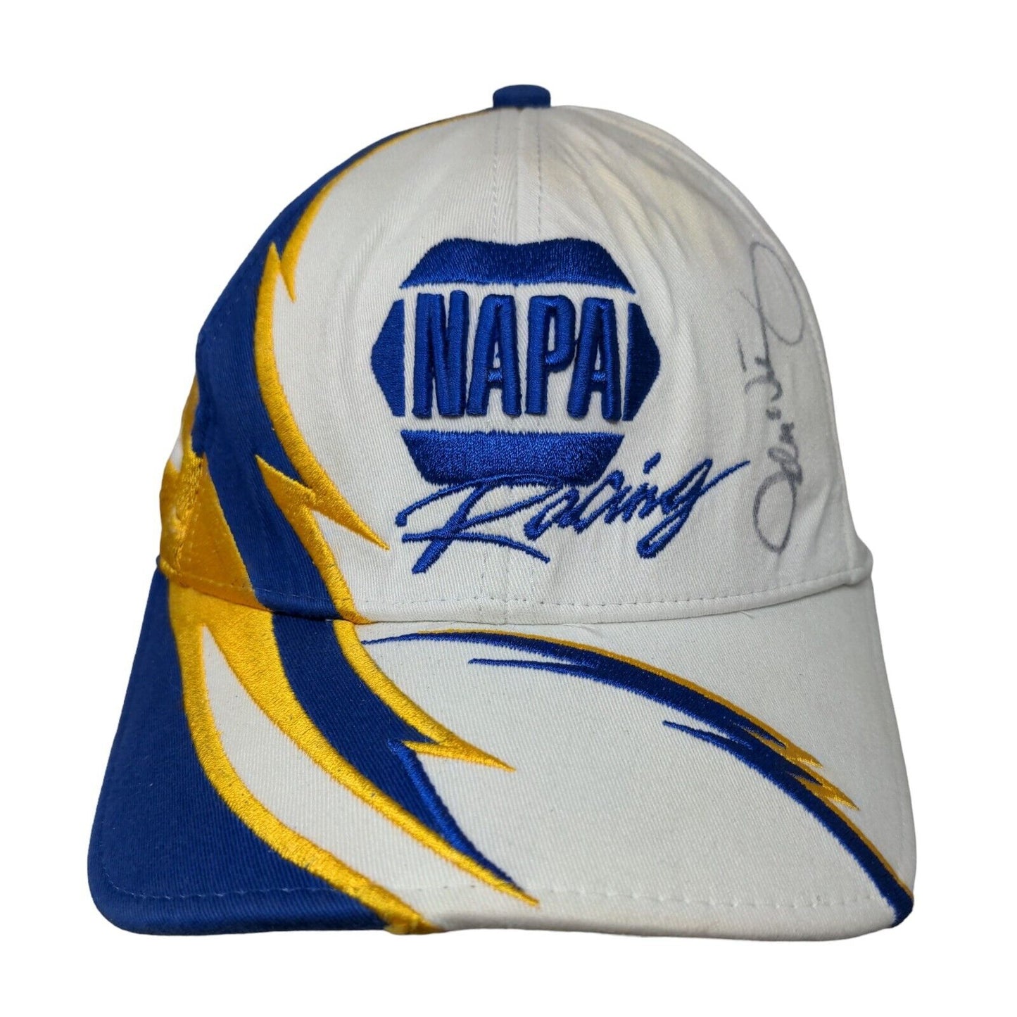 NAPA Racing Hat Michael Waltrip Embroidered Flames Autographed Chase NASCAR OSFM