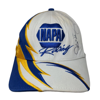 NAPA Racing Hat Michael Waltrip Embroidered Flames Autographed Chase NASCAR OSFM