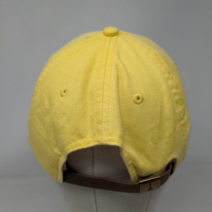SRK Patch Slideback Hat Yellow One Size Adjustable Leather Strap Adams