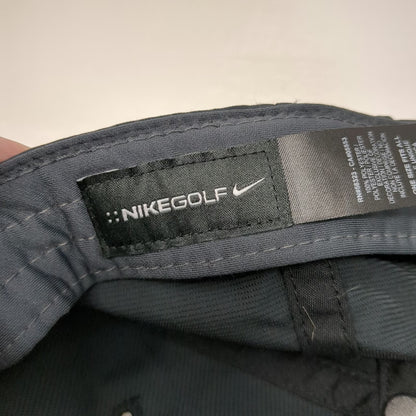 Nike Baseball Cap Black One Size Swoosh Lightweight Athletic Golf Strapback Hat
