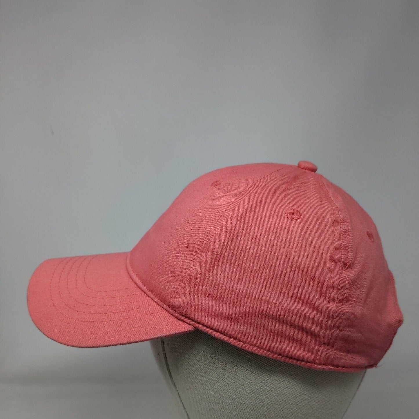 Unbranded Strapback Hat Pink OSFM Solid Adjustable Vent Holes Blank