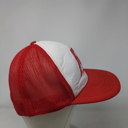 A-Plus Talent Snapback Mesh Back Trucker Hat Red One Size Colorblock