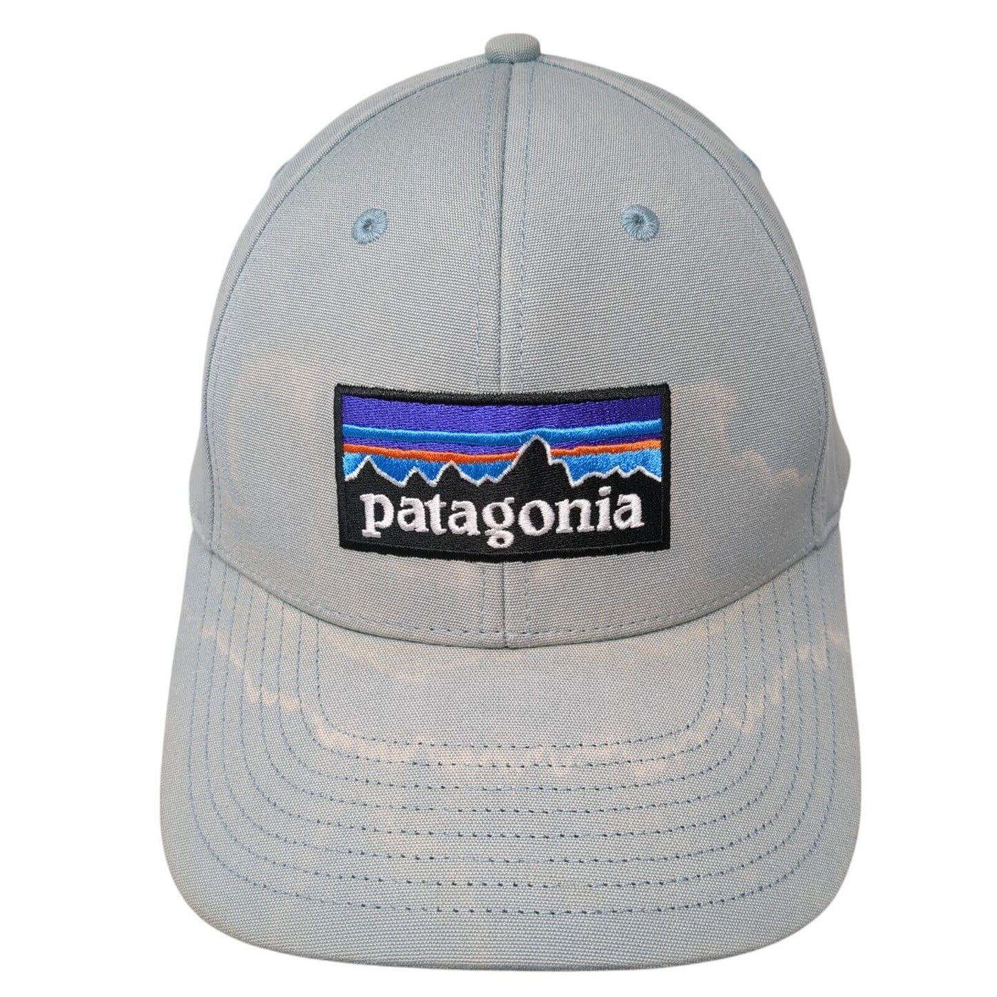 Patagonia Mountain Snapback Hat Blue One Size Adjustable Embroidered