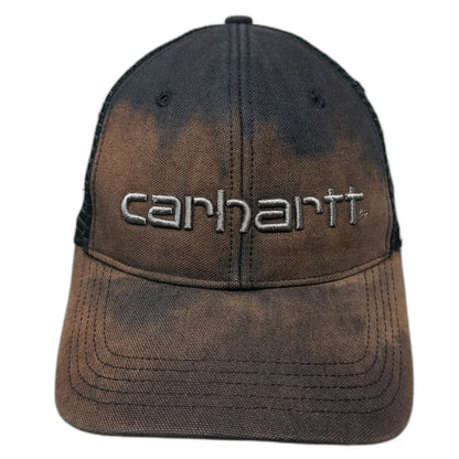 Carhartt Trucker Hat Black L Mesh Back Bleached Snapback Embroidered hat