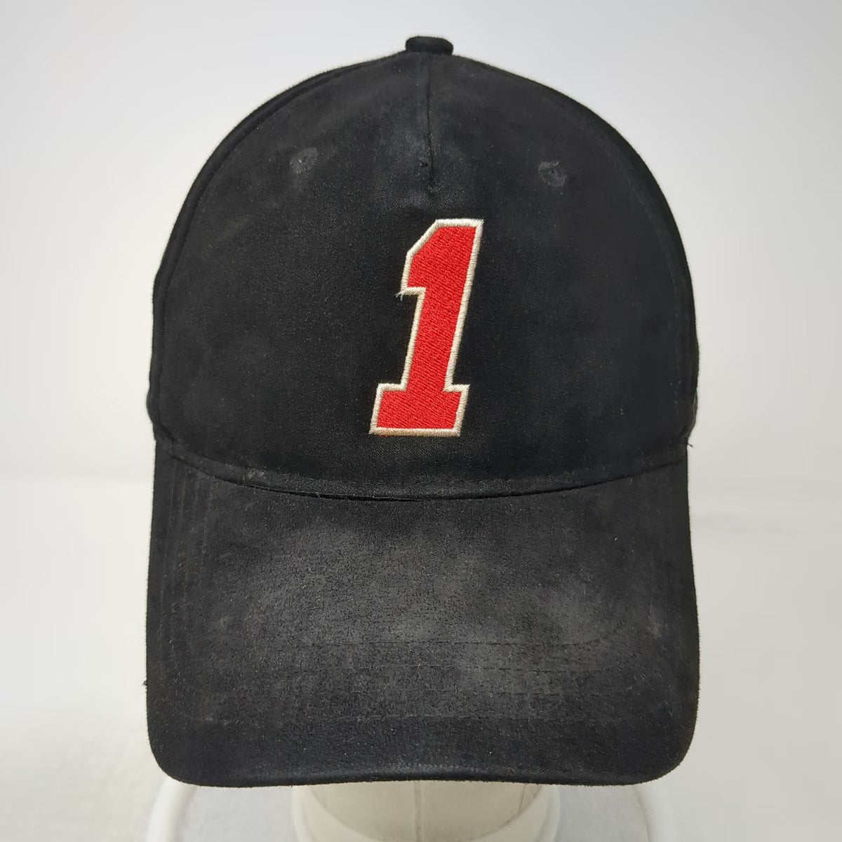 Forever 21 5 Panel Black One Size Number 1 Nation Under God Suede Style Hat