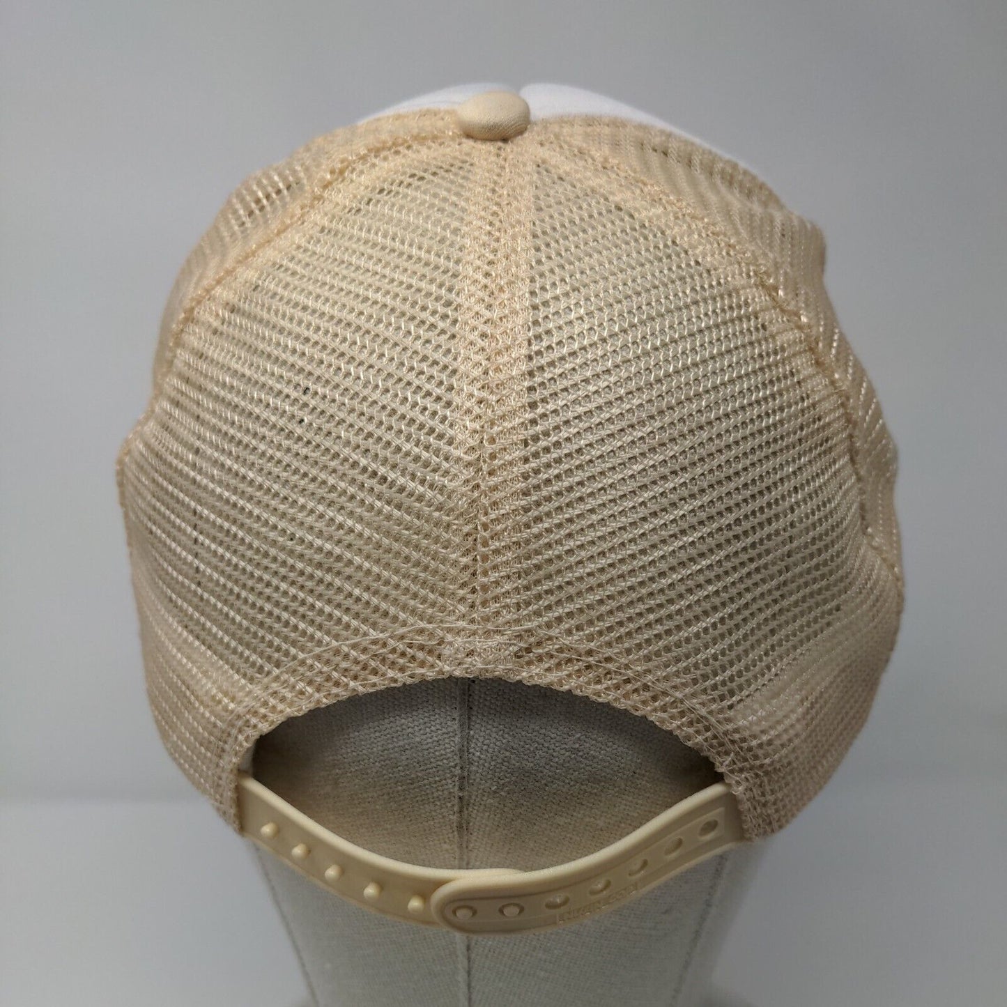 Siuslaw Mo's Florence Oregon Snapback Trucker Hat Tan OSFA Mesh Back Nissin Cap