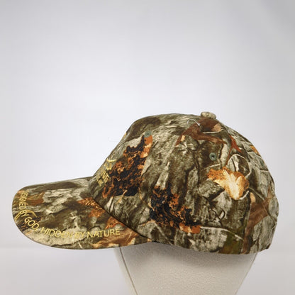 Mothwing Camo Technologies Inc Designed God Hidden Nature Strapback Hat Camo OS