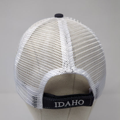Lansing Trade Group Idaho Strapback Trucker Hat Black One Size Mesh Back