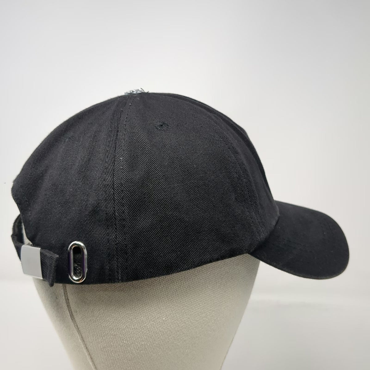 Black Baseball Cap One Size NYC 1987 Side Embroidery Cotton Adjustable Hat
