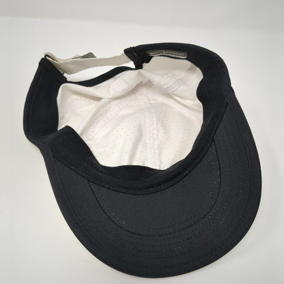Nike Strapback Hat White One Size Black Trim Featherlight Dri-Fit