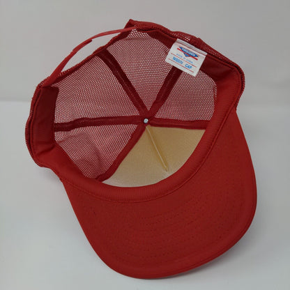 England Truck Snapback Rope Trucker Hat Red OSFA Mesh Back Nissin