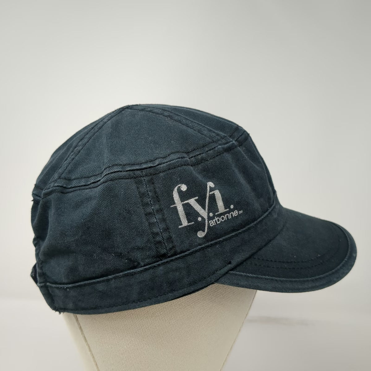 Alternative Apparel Army Cap Blue OSFM Strapback FYI Arbonne Hat Graphic Brim