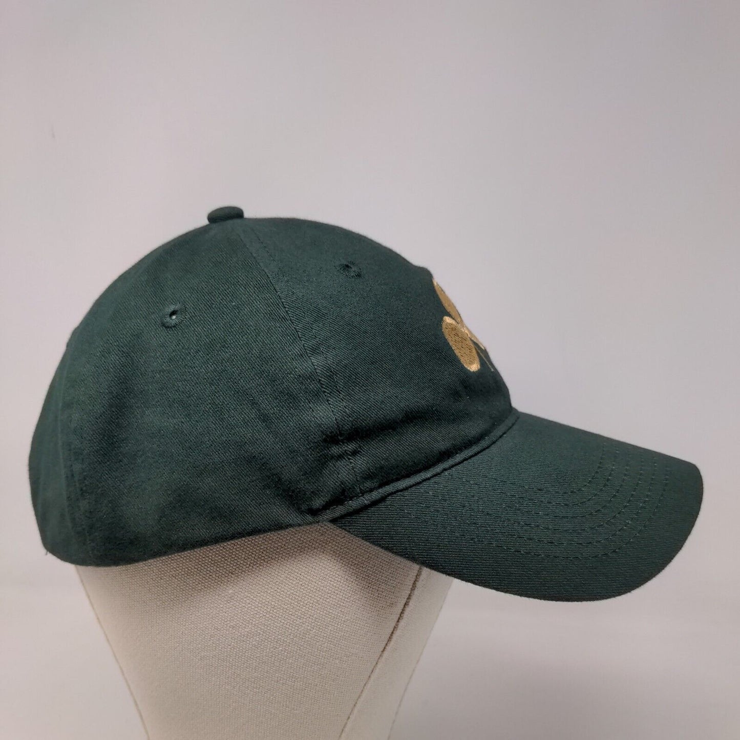 Port & Company Men's Slideback Hat Green Adjustable Embroidered Clover Logo