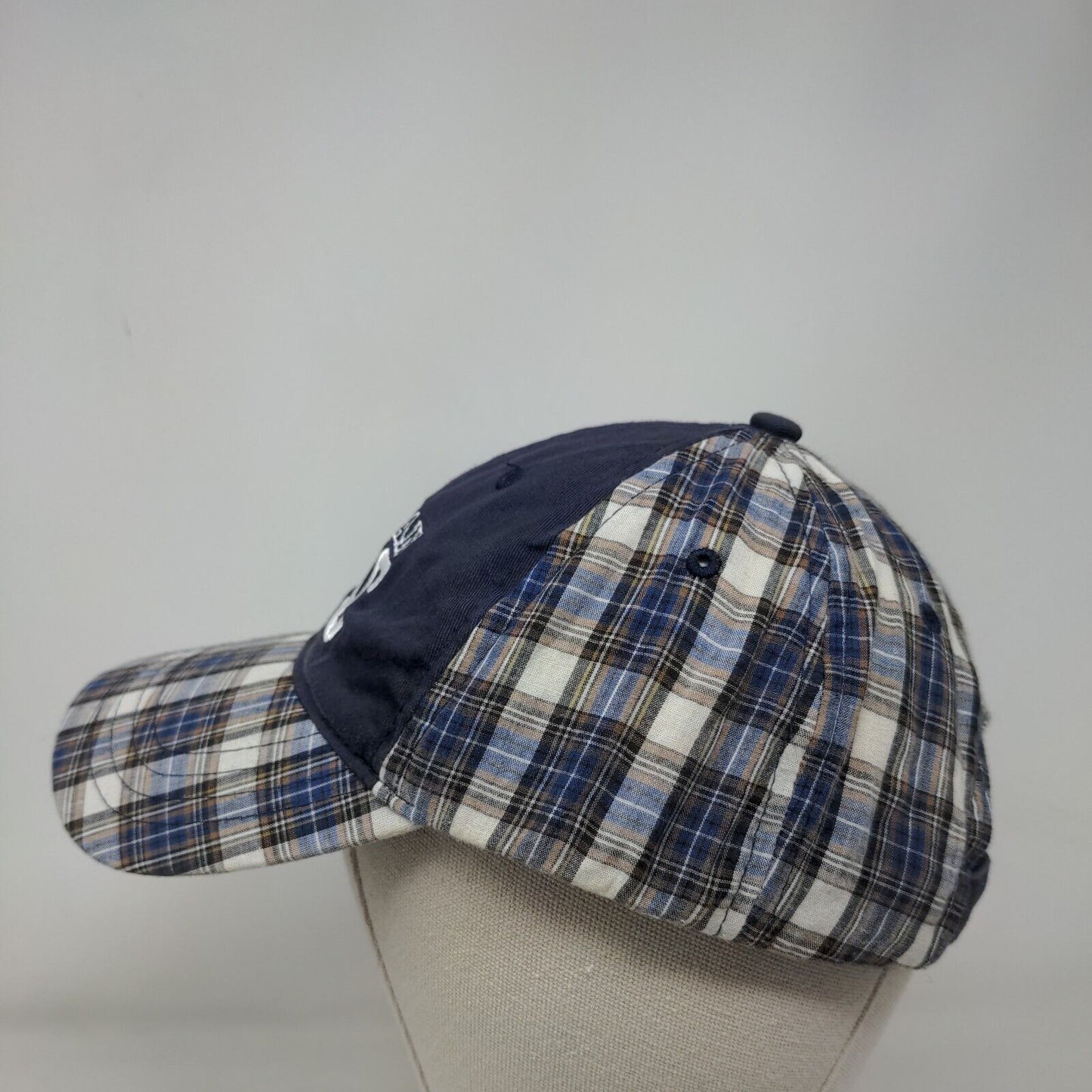Norwegian Epic Strapback Hat Multi One Size Embroidered Plaid Sherry