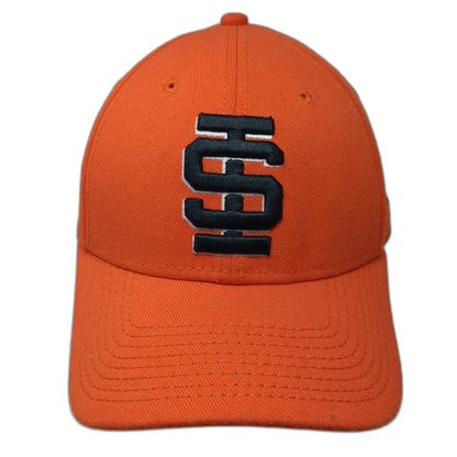 New Era Idaho State Bengals NCAA Cap Orange M 39THIRTY Stretch Fit Curved Hat