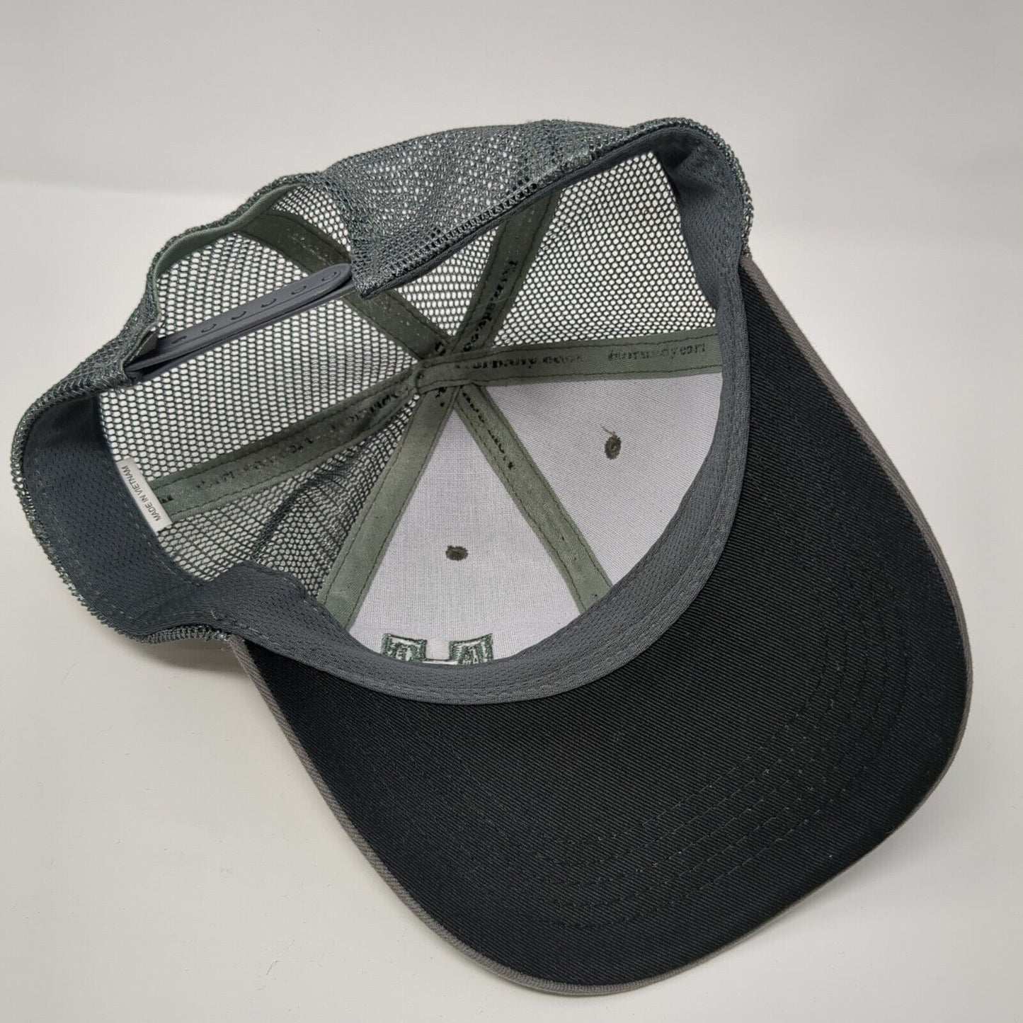 Hornady Snapback Trucker Hat Gray One Size Adjustable Embroidered Mesh Back