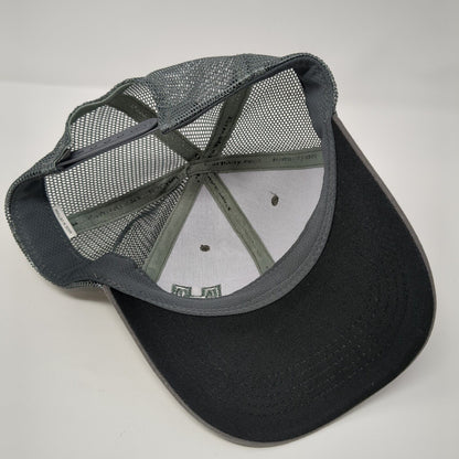 Hornady Snapback Trucker Hat Gray One Size Adjustable Embroidered Mesh Back