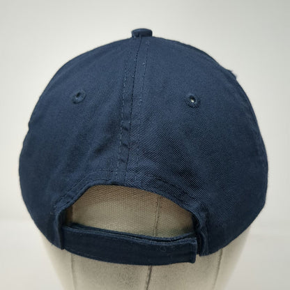 Port & Company Baseball Cap Blue One Size Pinstripes Bocce Bowling Strapback Hat
