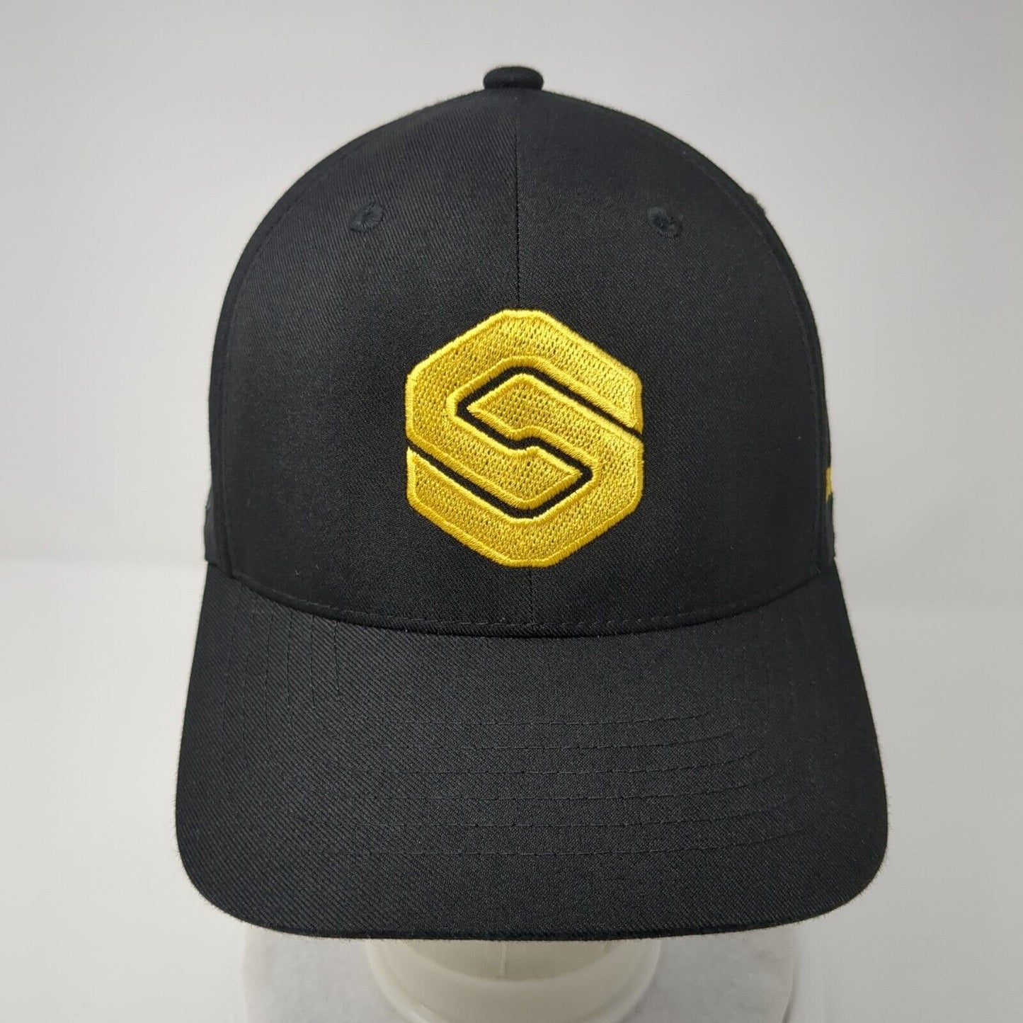 Smart Level Snapback Hat Black One Size Adjustable Embroidered Flexfit NU