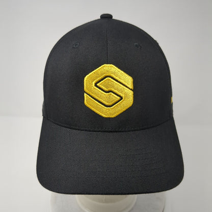 Smart Level Snapback Hat Black One Size Adjustable Embroidered Flexfit NU