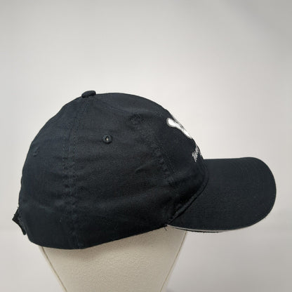Hang Loose Maui Strapback Hat Black One Size Adjustable Embroidered Surfware