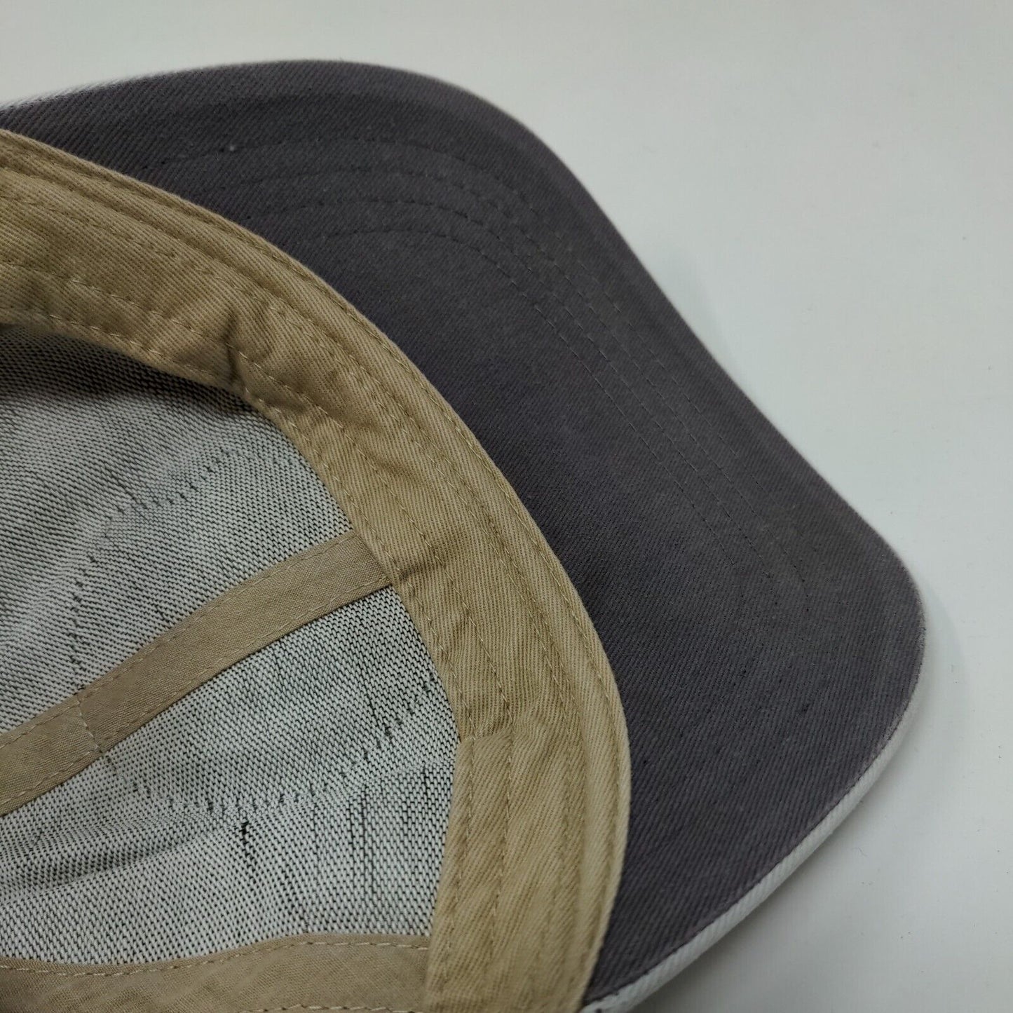 Guy Harvey Fish Patch Strapback Mesh Back Trucker Hat Tan One Size