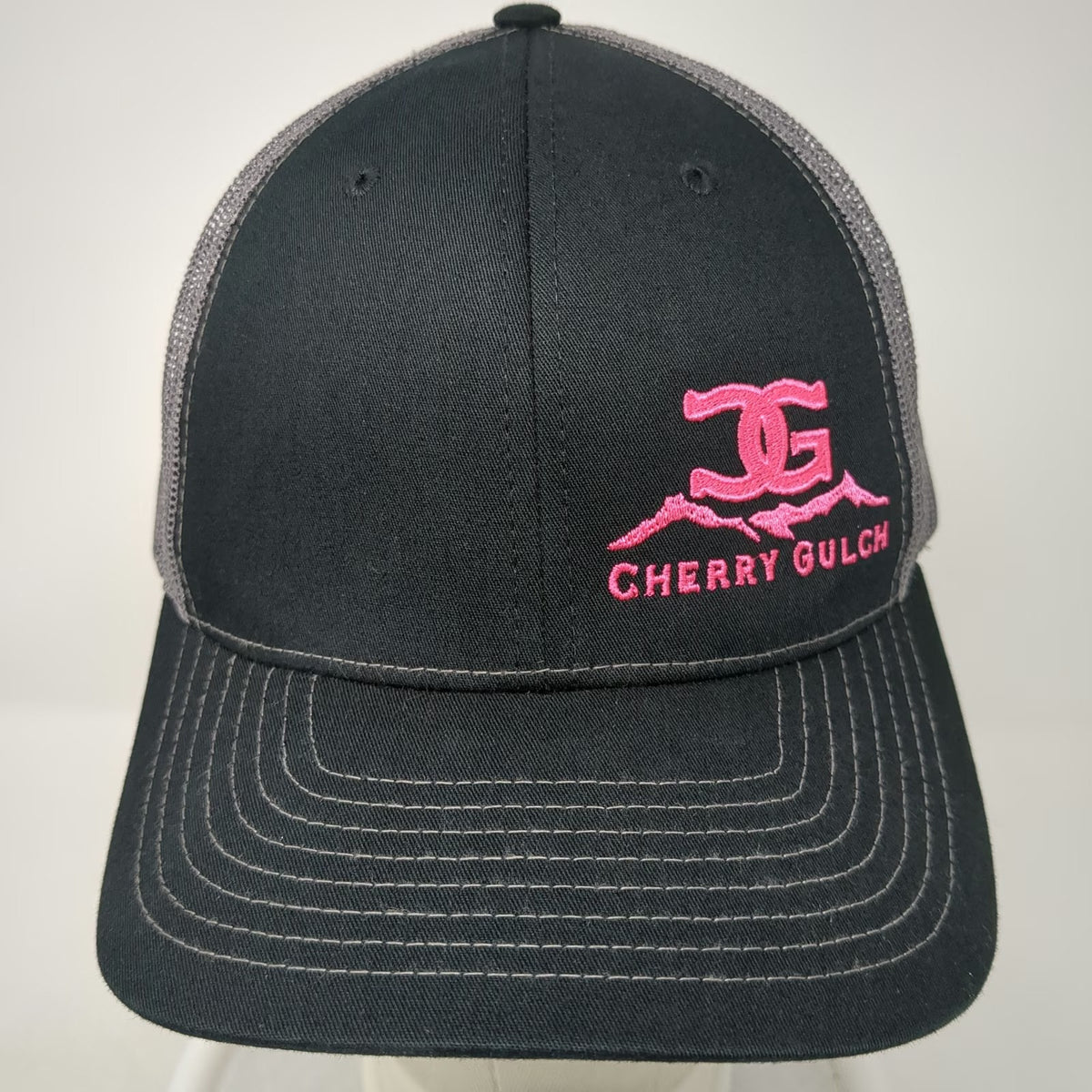 Richardson Trucker Hat Black One Size Cherry Gulch Mesh Back Snapback Cap