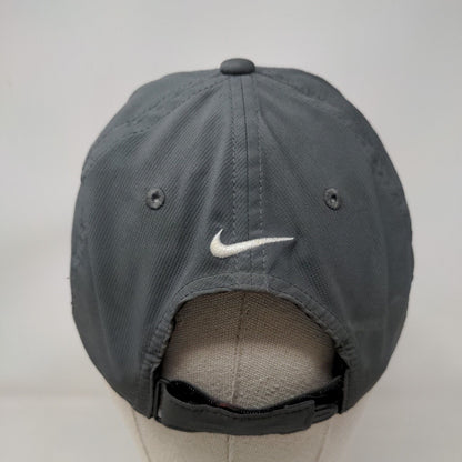 Nike Golf Strapback Hat Gray OSFM Embroidered Logo Swoosh Adjustable